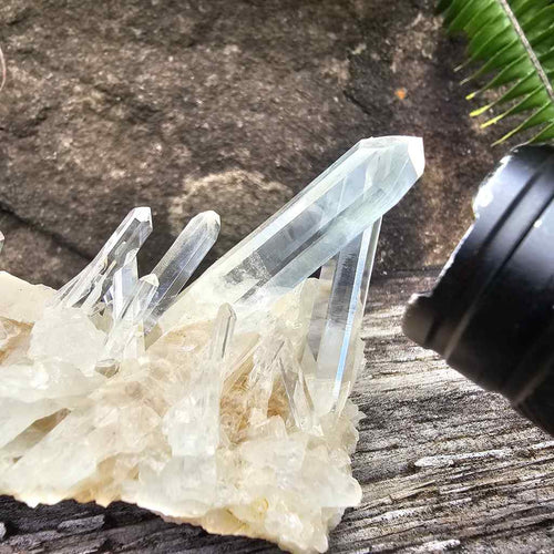 Columbian Quartz Cluster | Blue Rutile Sprays Of Energy