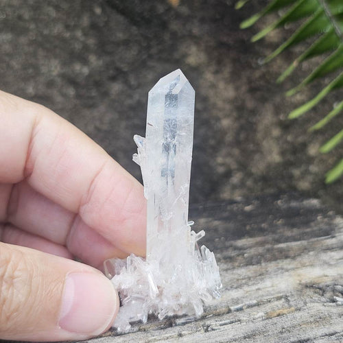 Columbian Quartz Cluster | Blue Rutile Sprays Of Light