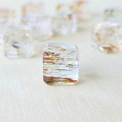 Copper & Black Rutile Cubes | Copper Threads