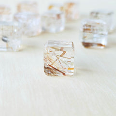 Copper & Black Rutile Cubes | Copper Threads