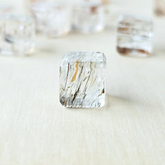 Copper & Black Rutile Cubes | Copper Threads