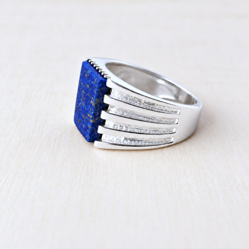 Men’s Lapis Lazuli Statement Ring