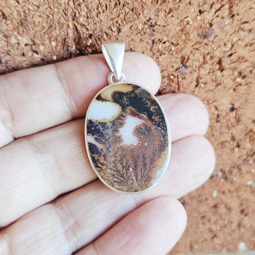 Dendritic Agate Pendant | Forest Whisper