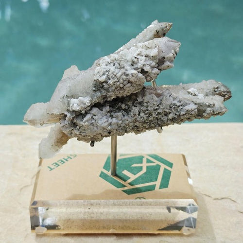 Double Terminated Quartz with Fluorite & Dolomite | Xianghualing, China