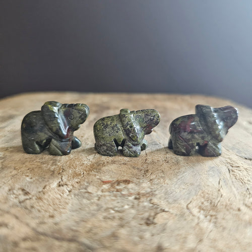 Dragon Blood Jasper | Mini Elephants