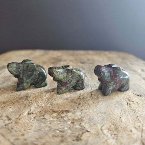 Dragon Blood Jasper | Mini Elephants