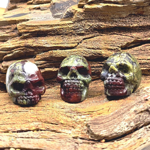 Dragon Blood Jasper | Mini Skulls