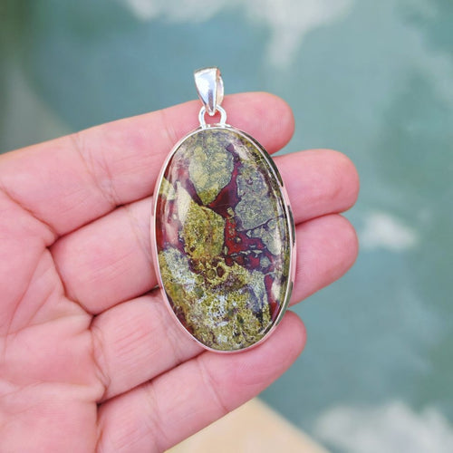 Dragon Blood Jasper Pendant | Heart Of The dragon