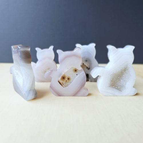 Druzy Agate Cat | Mystic Agate Familiars