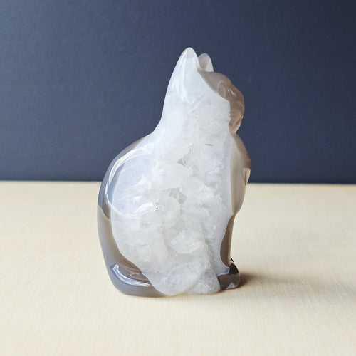 Druzy Agate Cat | Mystic Whiskers 132gms