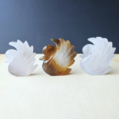 Druzy Agate Swans | Swanning Around