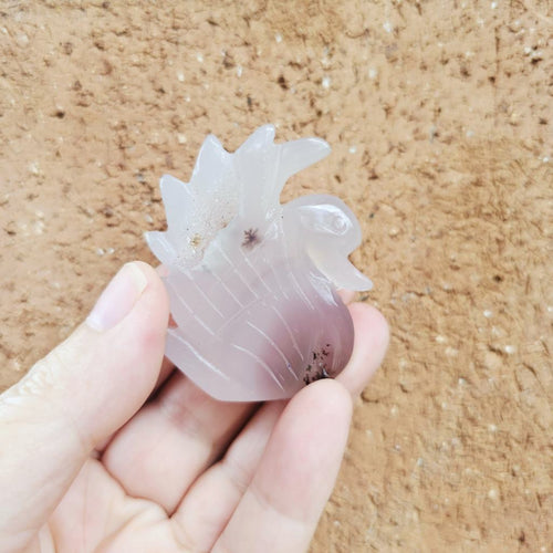 Druzy Agate Swans | Swanning Around