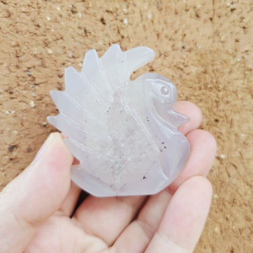 Druzy Agate Swans | Swanning Around