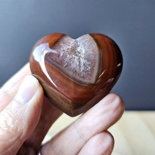 Druzy Carnelian Hearts | Creative Heart Spark
