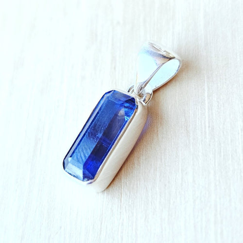 Faceted Blue Kyanite Pendant | Mean What You Say