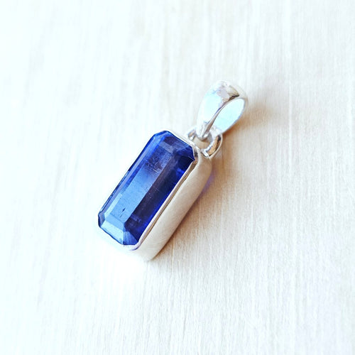 Faceted Blue Kyanite Pendant | Say What You Mean
