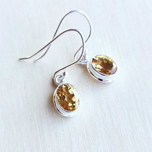 Citrine Faceted Earrings | Spark Of Abundance