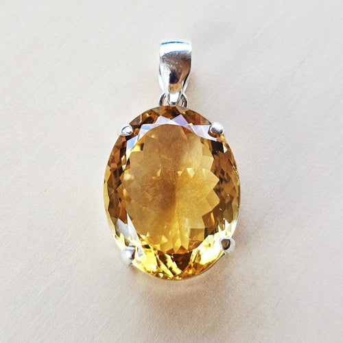 Faceted Citrine Pendant | Abundant Ally
