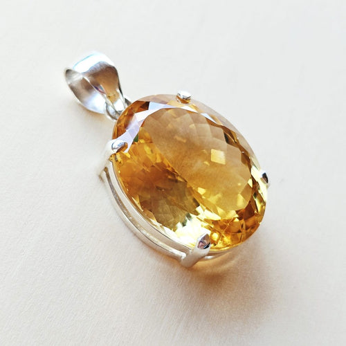 Faceted Citrine Pendant | Abundant Ally