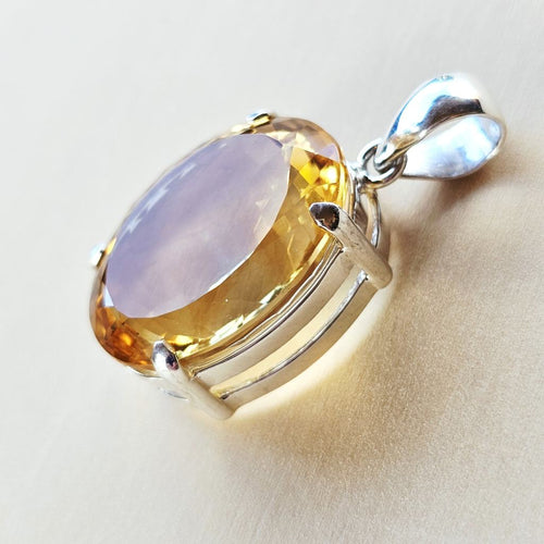 Faceted Citrine Pendant | Abundant Ally