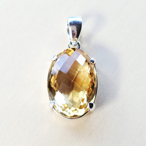 Faceted Citrine Pendant | Light Guardian