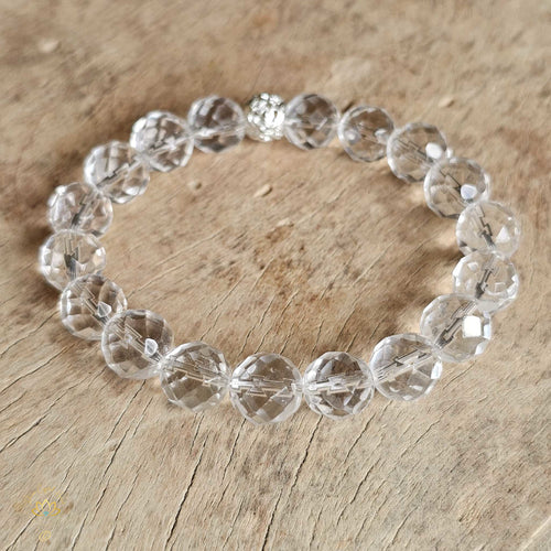 Faceted Clear Quartz Bracelet | Amplify Your Energy