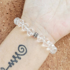 Faceted Clear Quartz Bracelet | Amplify Your Energy