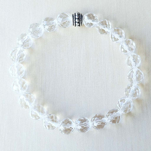 Faceted Clear Quartz Bracelet | Amplify Your Energy