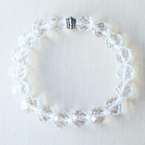 Faceted Clear Quartz Bracelet | Amplify Your Energy