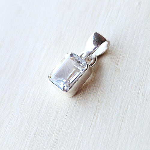 Faceted Clear Topaz Pendant | Lightkeeper
