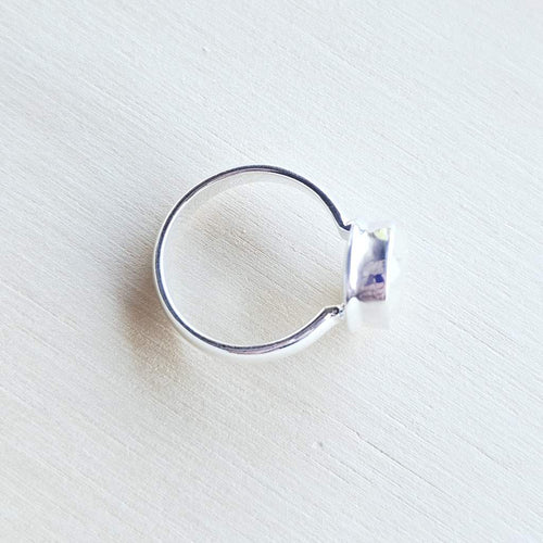 Faceted Golden Rutile Ring | Solar Pathway