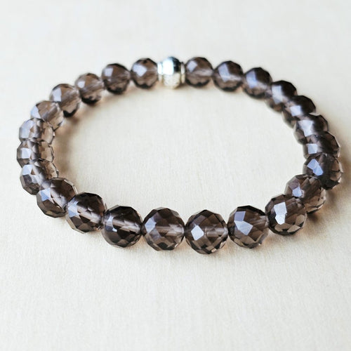 Faceted Smoky Quartz Bracelet | Inner Strength