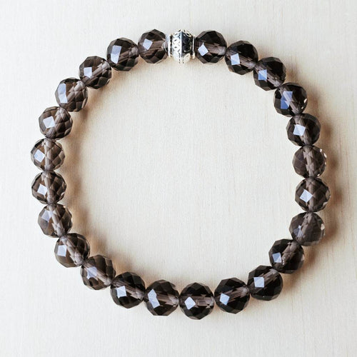 Faceted Smoky Quartz Bracelet | Inner Strength