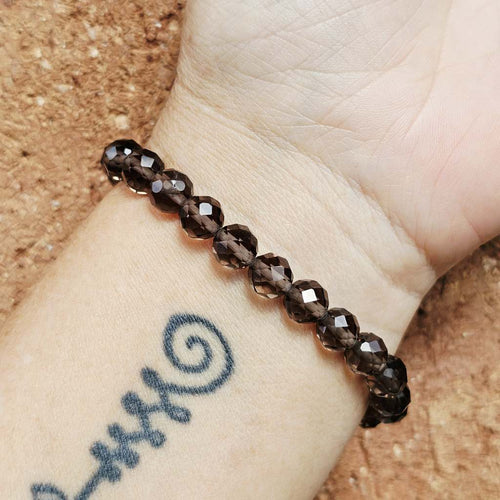 Faceted Smoky Quartz Bracelet | Inner Strength
