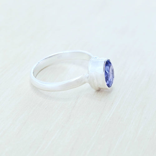 Faceted Tanzanite Ring | Deep Quiet