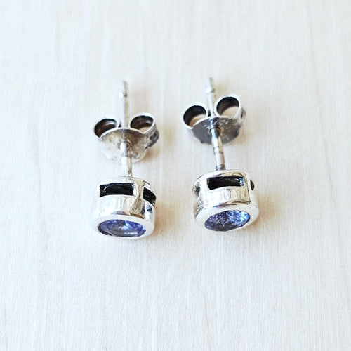 Faceted Tanzanite Studs | Calm Current