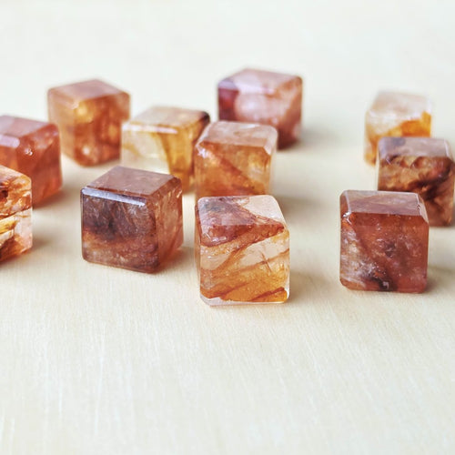 Fire Quartz High Grade Cubes | The Fire Within