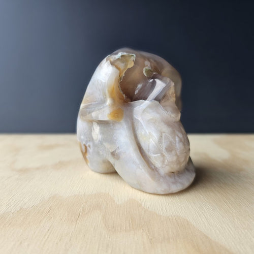 Flower Agate Skull | Soul Garden Guardian