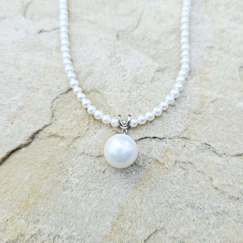 Freshwater Cultured Pearl Pendant Necklace | Tidal Grace