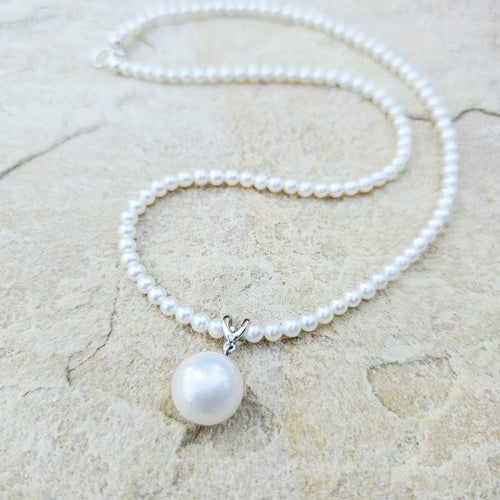 Freshwater Cultured Pearl Pendant Necklace | Tidal Grace