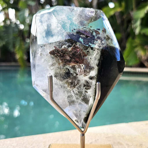 Garden Quartz on Custom Stand | Twin Peaks