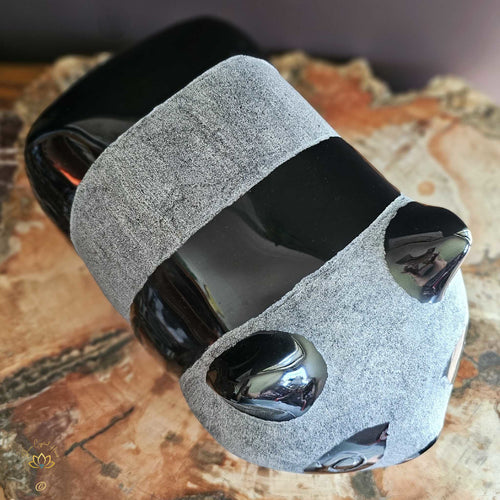 Giant Obsidian Panda Bear