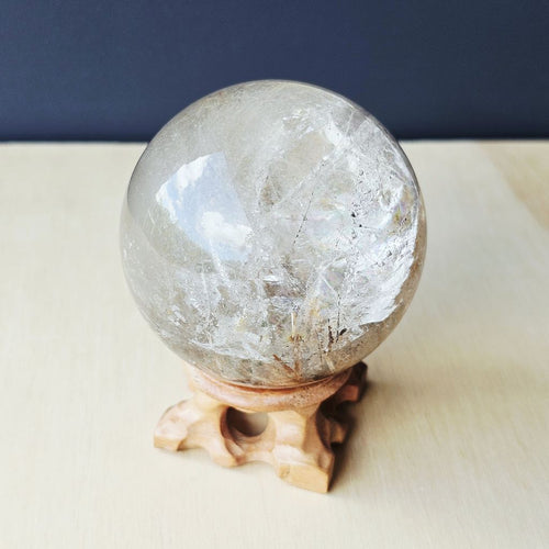 Goethite Included Quartz | Sphere 511gms