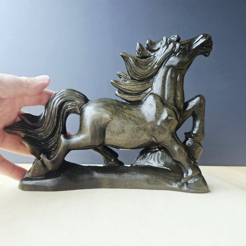 Gold Sheen Obsidian Horse | Earthbound Spirit