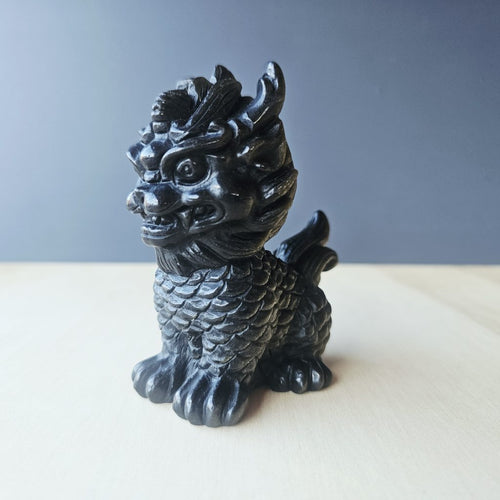 Gold Sheen Obsidian Qilin | The Golden One