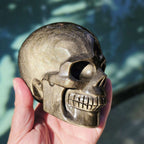Gold Sheen Obsidian Skull | Guardian Of The Shadows