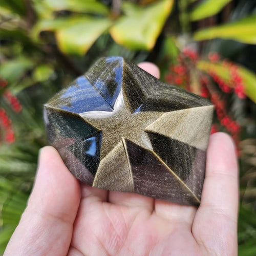 Gold Sheen Obsidian Star | Crown Of The Cosmos