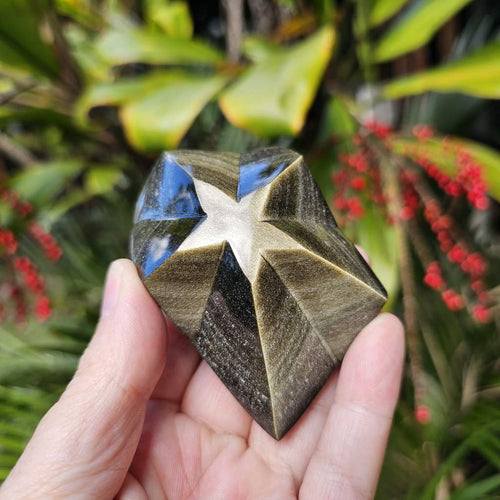 Gold Sheen Obsidian Star | Crown Of The Cosmos
