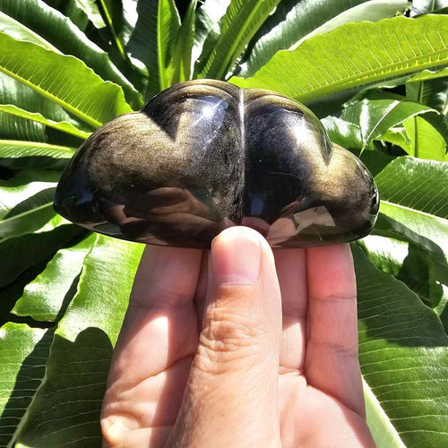 Gold Sheen Obsidian | Twin Heart 136gms