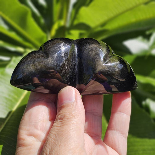 Gold Sheen Obsidian | Twin Heart 139gms